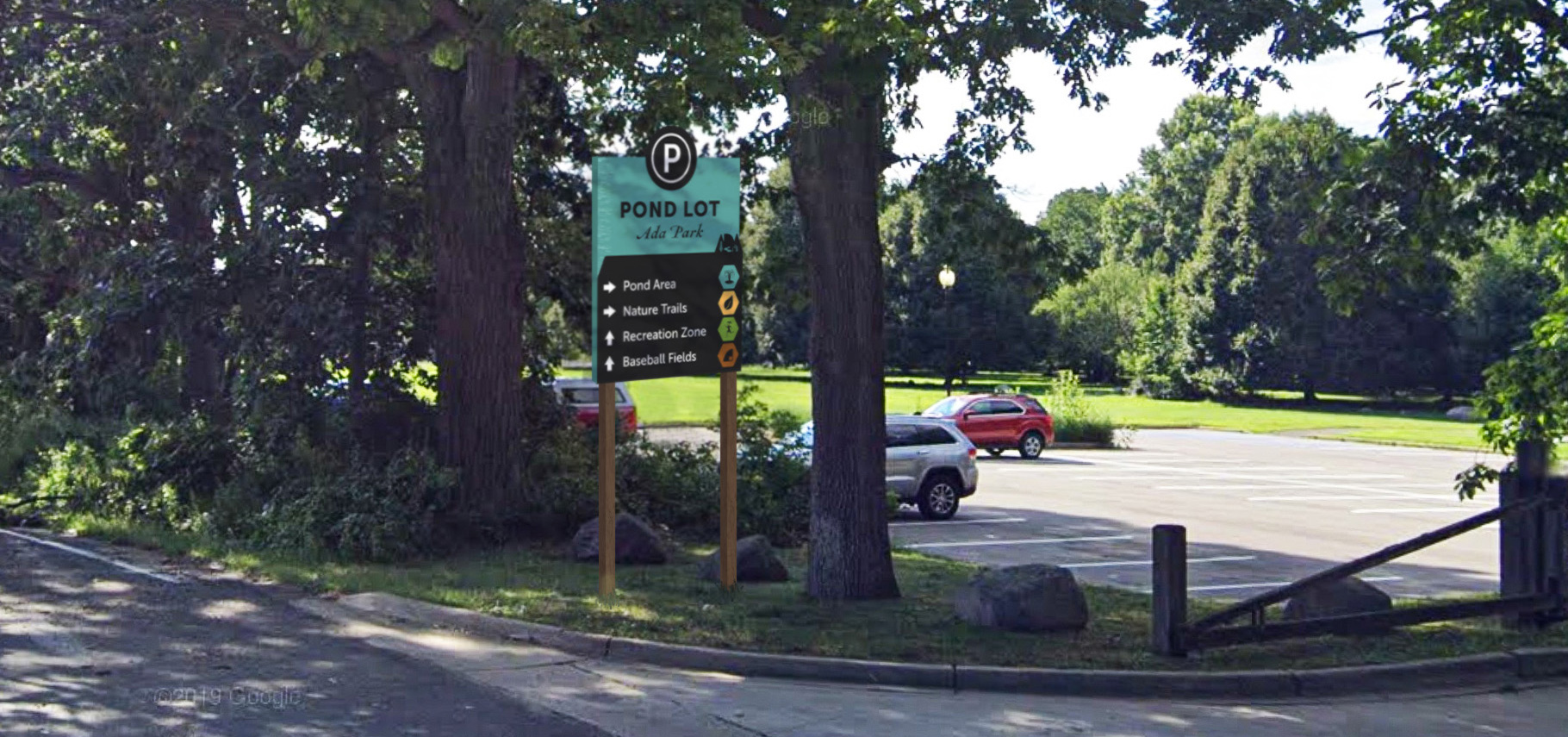 park entry sign