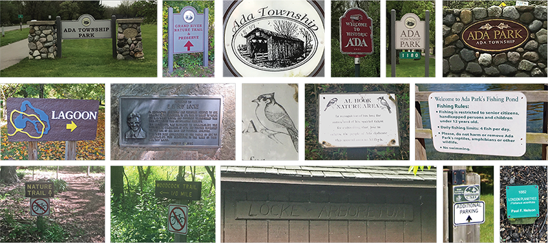 park entry sign
